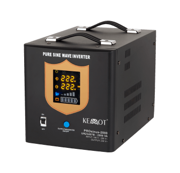 Zasilacz Awaryjny KEMOT URZ3407B PROsinus-2000 12V 230V 2000VA/1200W Black